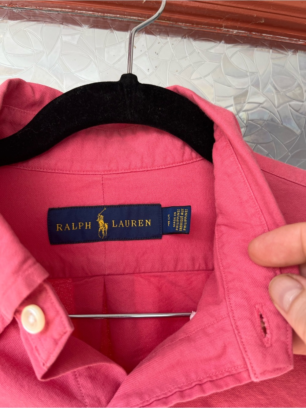 Ralph Lauren Coral Pink Button-Down Oxford Shirt blue label - Picture 2 of 4